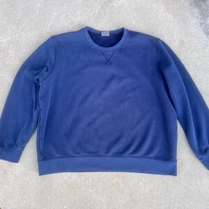 Eddie Bauer Men XXL Navy Sweatshirt Comfy Utility Cozy Gorpcore Coastal Work